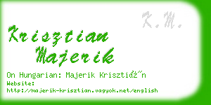 krisztian majerik business card